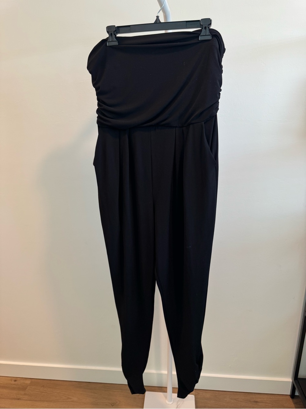 Leith XL Strapless Black Women’s Jumpsuit